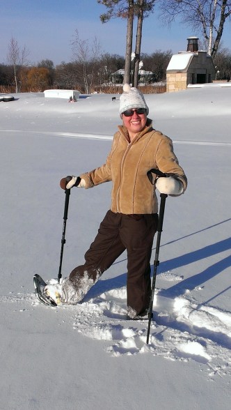 snowshoeing