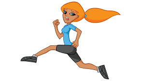 cartoon running