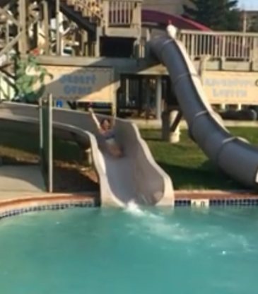 Wis Dells slide Dana