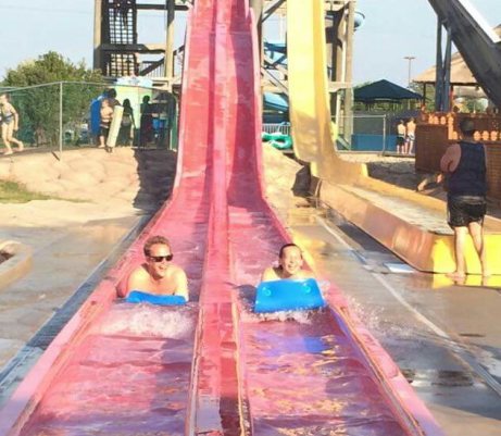 Wis Dells slide Trav Lauren